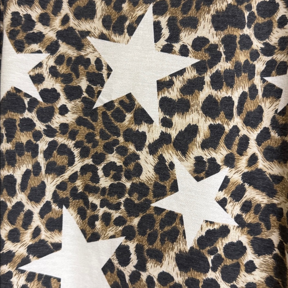 Leopard Print Star Pattern Dress - Picture 2 of 2